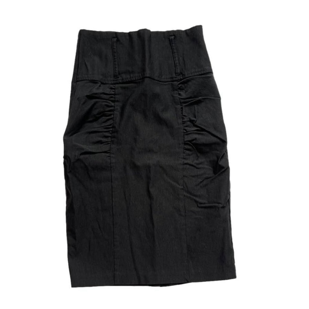 Sakkas Black Stretch Pencil Skirt Size S - Picture 2 of 4